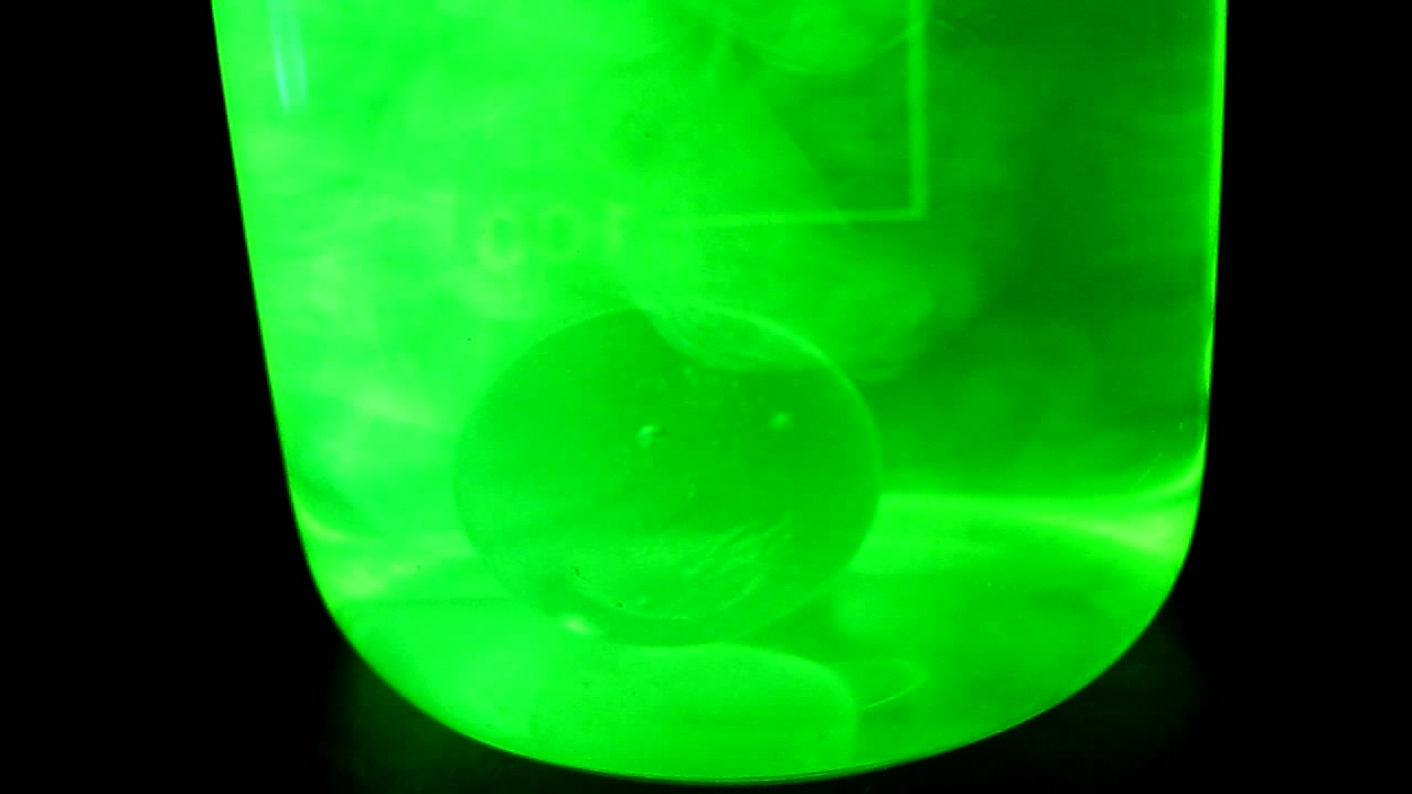    . Uranium glass and fluorescein