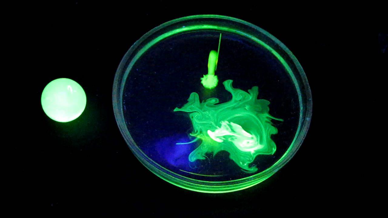  ,  ,    . Uranium glass, uranyl nitrate, fluorescein and black light lamp (ultraviolet light)