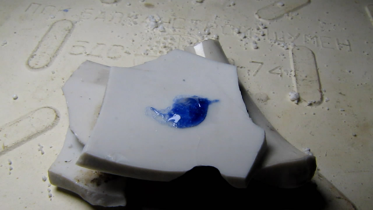   (     ). Borax bead tests (using porcelain instead of platinum wire)