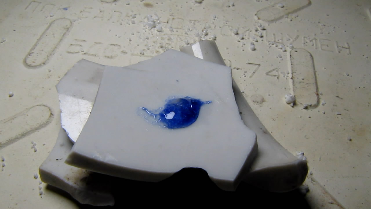   (     ). Borax bead tests (using porcelain instead of platinum wire)