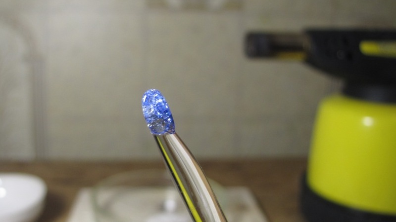   (       ). Borax bead tests (using glass rod instead of platinum wire)