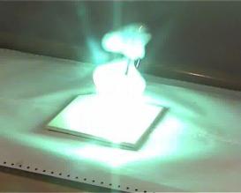   . Solid-phase oscillating chemical reaction