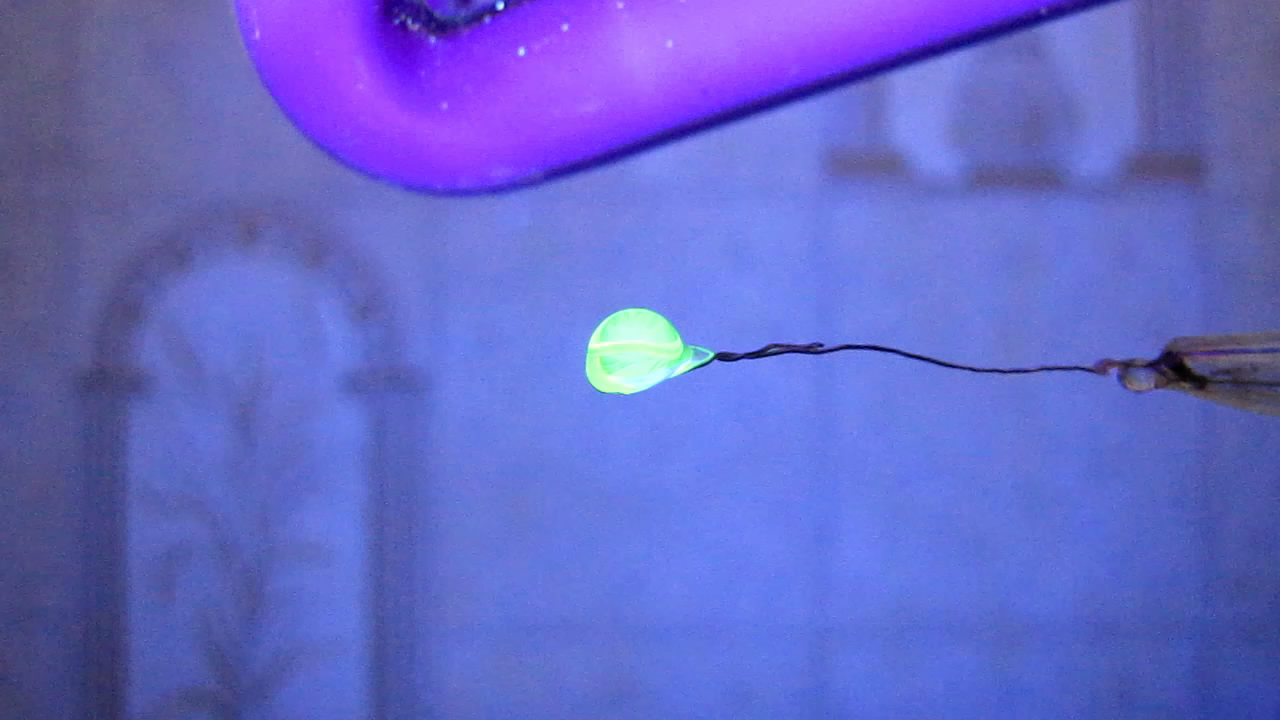  :  (). Borax bead tests: uranium (fluorescence)