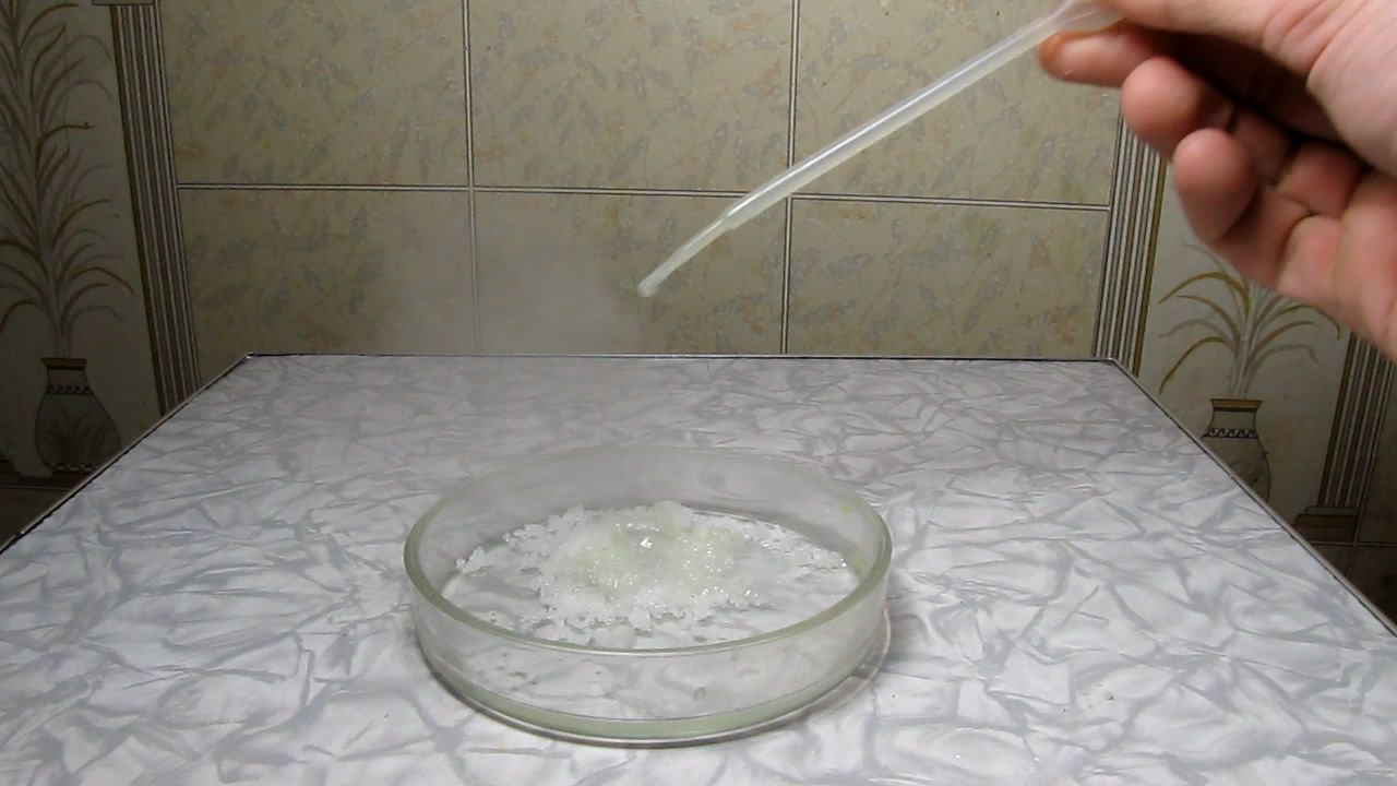 Тиосульфат натрия и перекись водорода (химический гейзер). Sodium thiosulphate and hydrogen peroxide (chemical geyser)