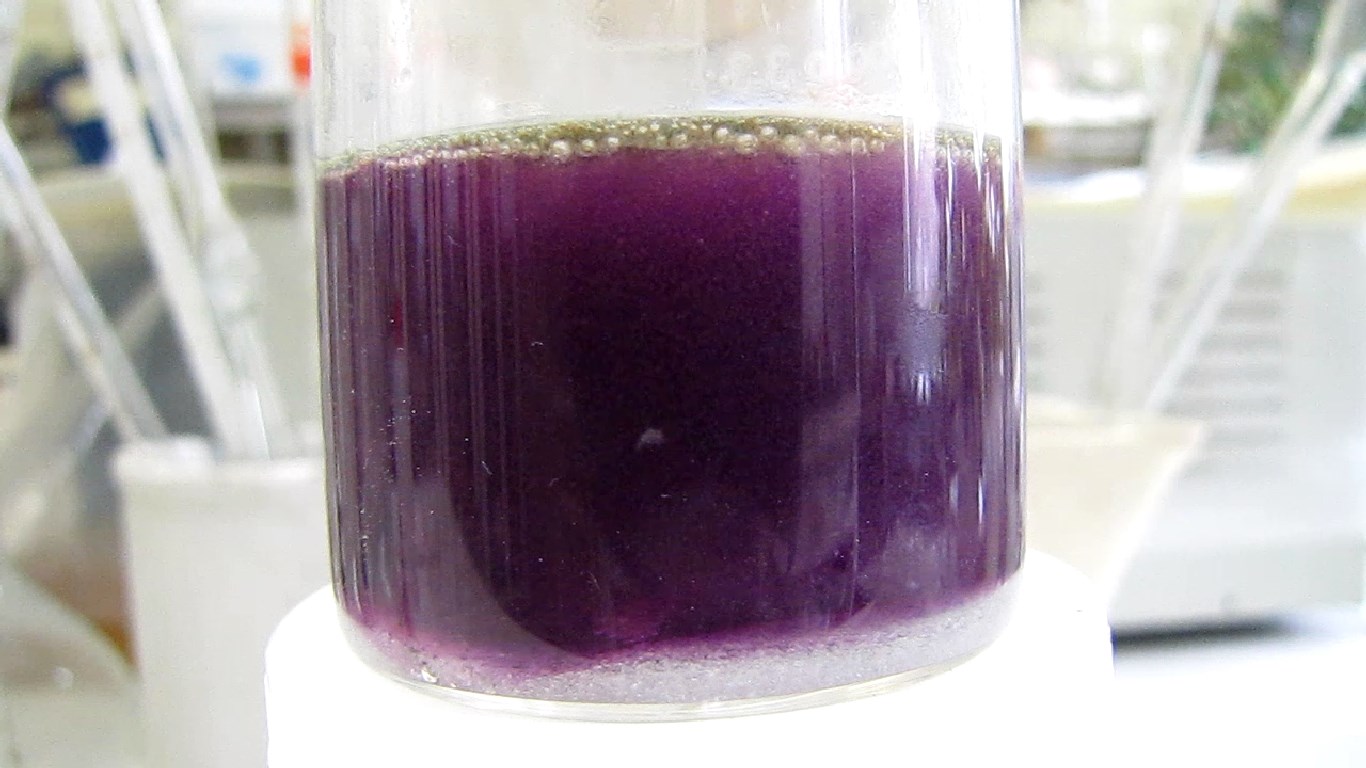         . Reduction of potassium permanganate by aluminium and lithium hydroxide