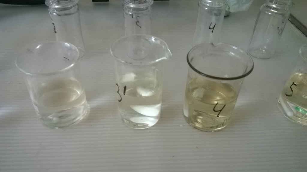     . Rotational viscometer and detergents