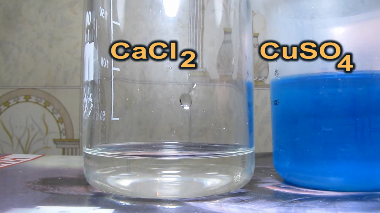     . Calcium chloride and copper sulfate