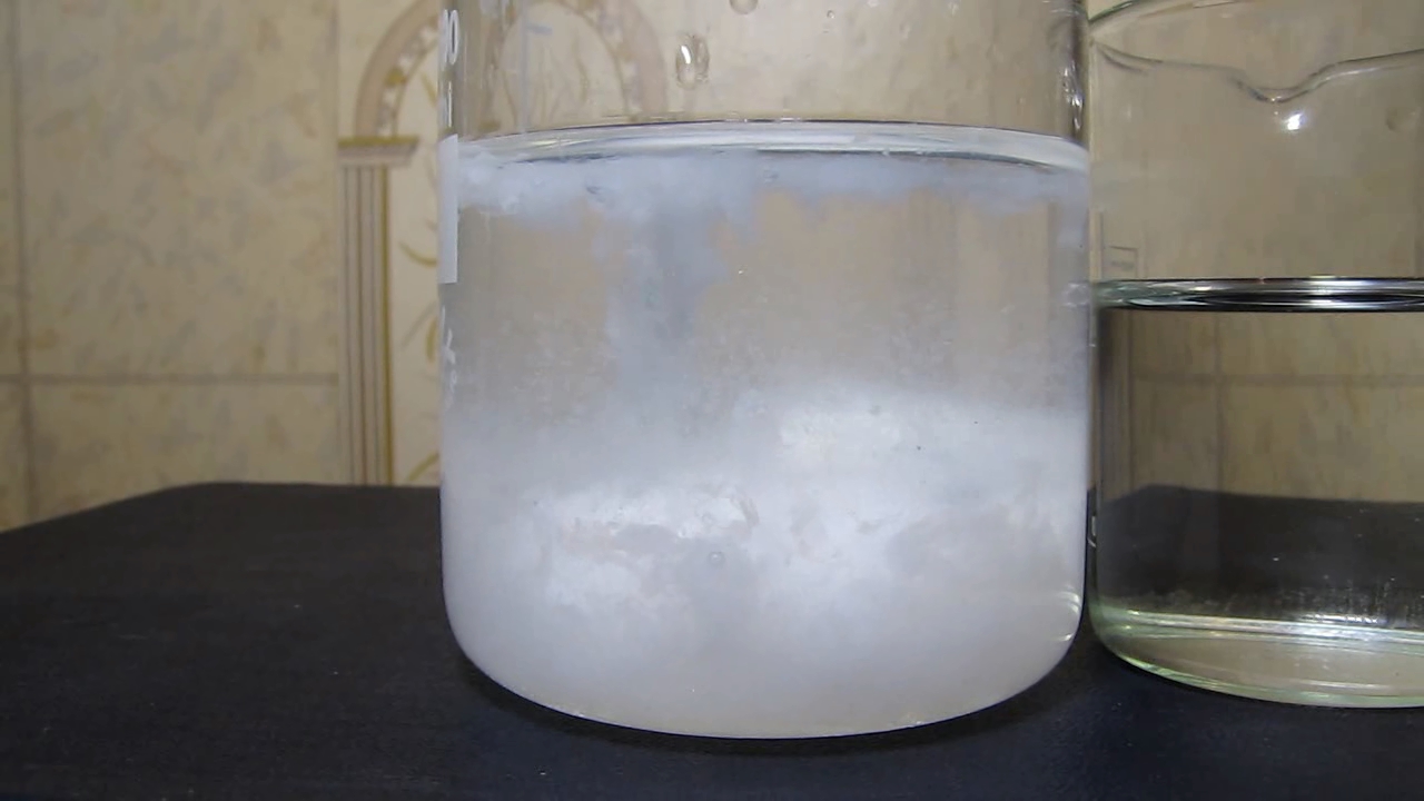 Potassium aluminate and sodium bicarbonate