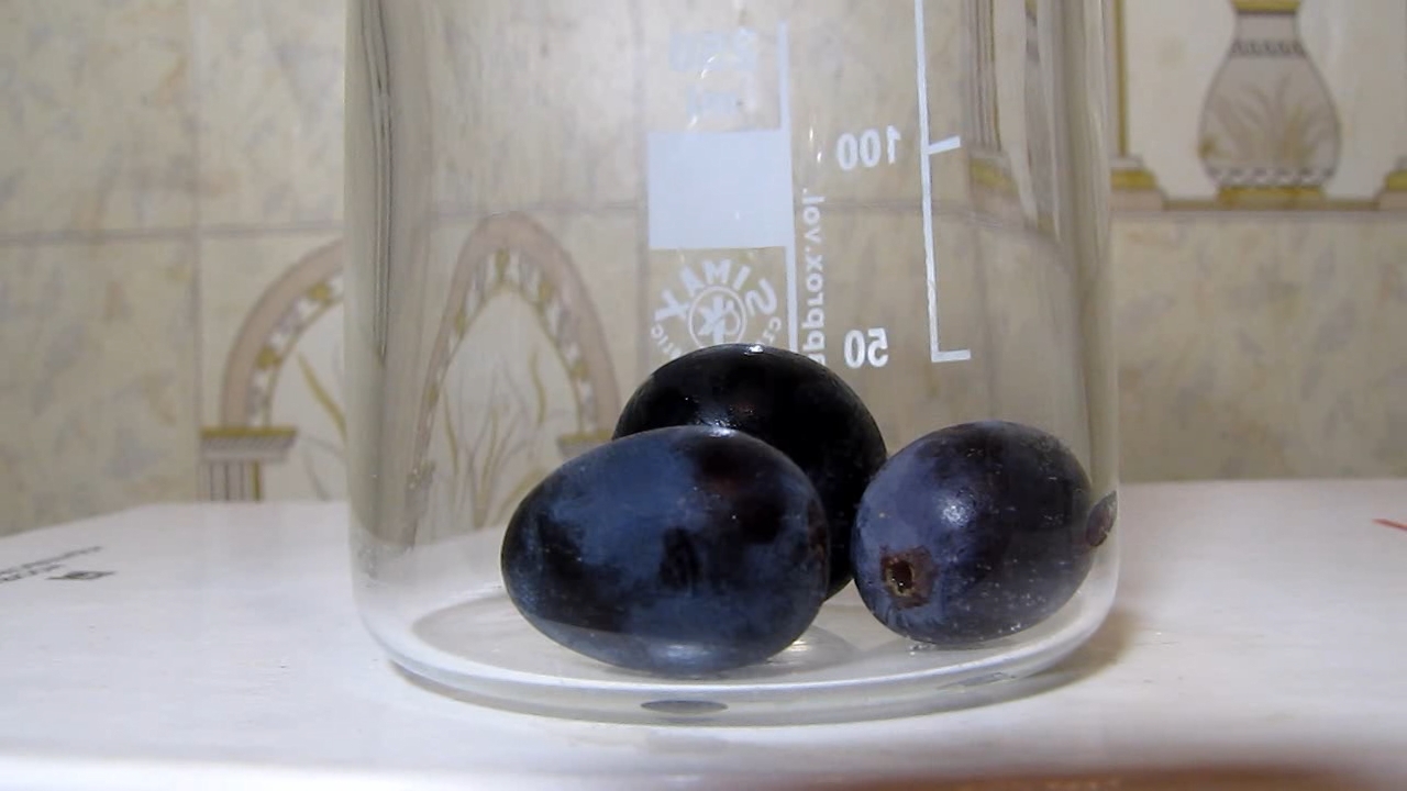 Dark blue grape and ammonia