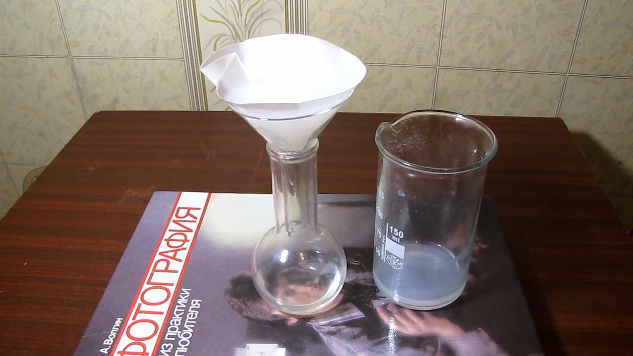 Preparation of freshly precipitated aluminium hydroxide (reaction of ammonium alum with ammonia)