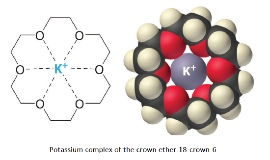 Potassium complex of the crown ether