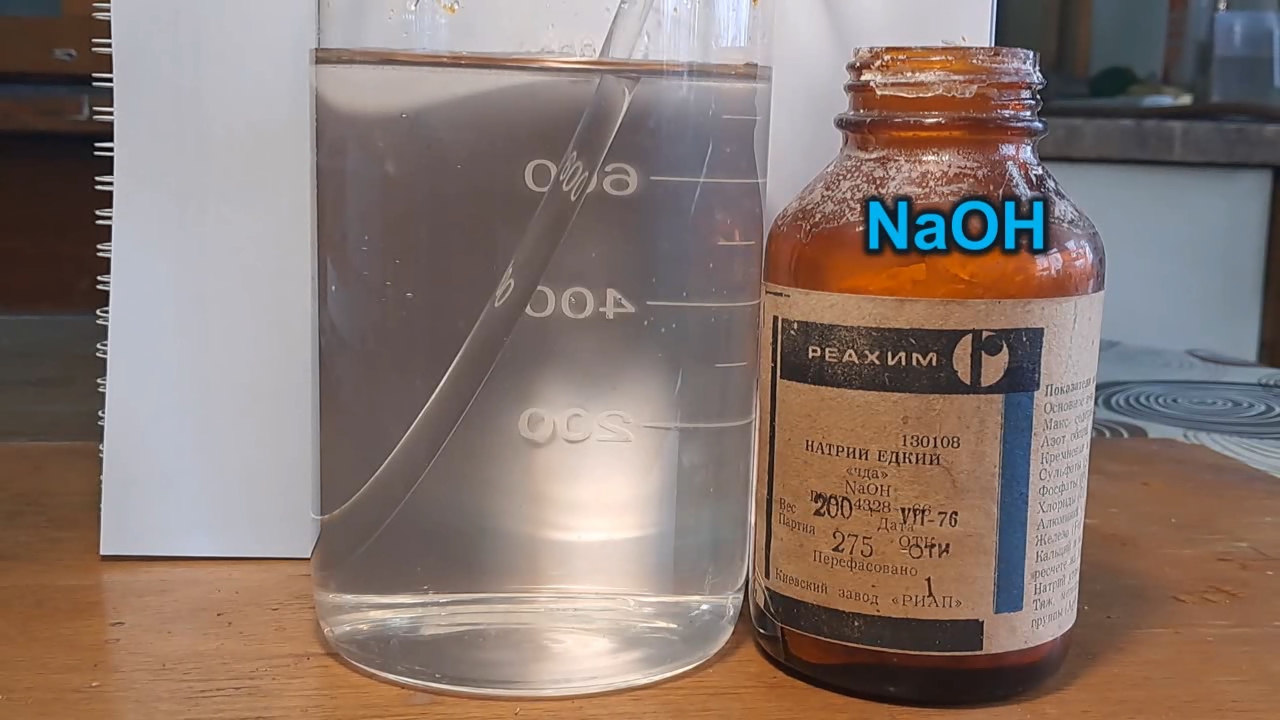 Phenol-Iron Complex, Hydrochloric Acid, and Sodium Hydroxide