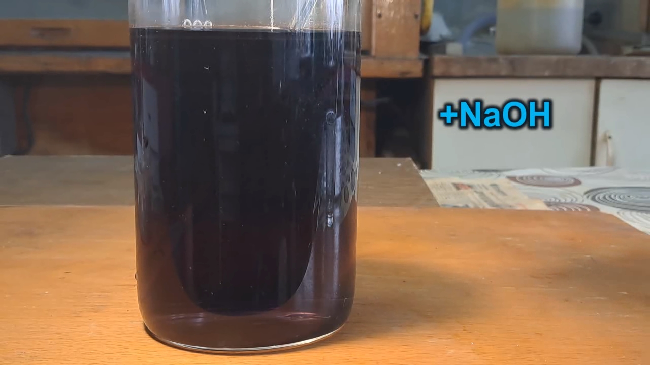 Phenol-Iron Complex and Sodium Hydroxide