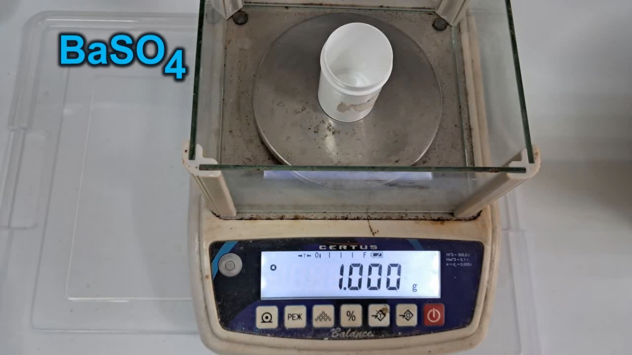 Precipitation of Barium Sulfate from Solution by Adding Water