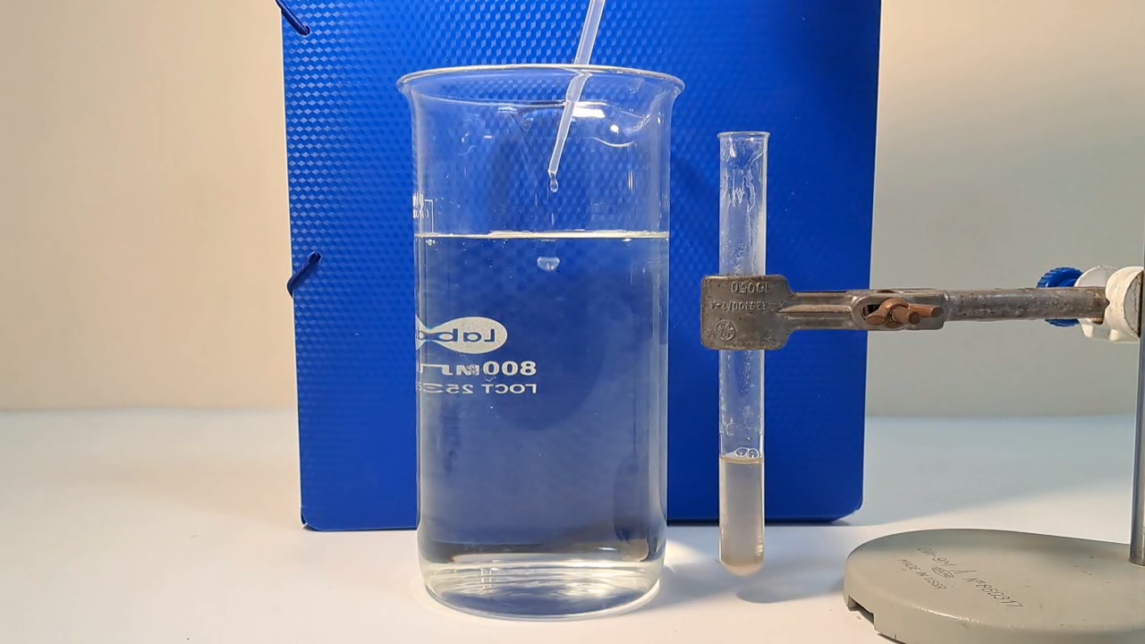 Precipitation of Barium Sulfate from Solution by Adding Water