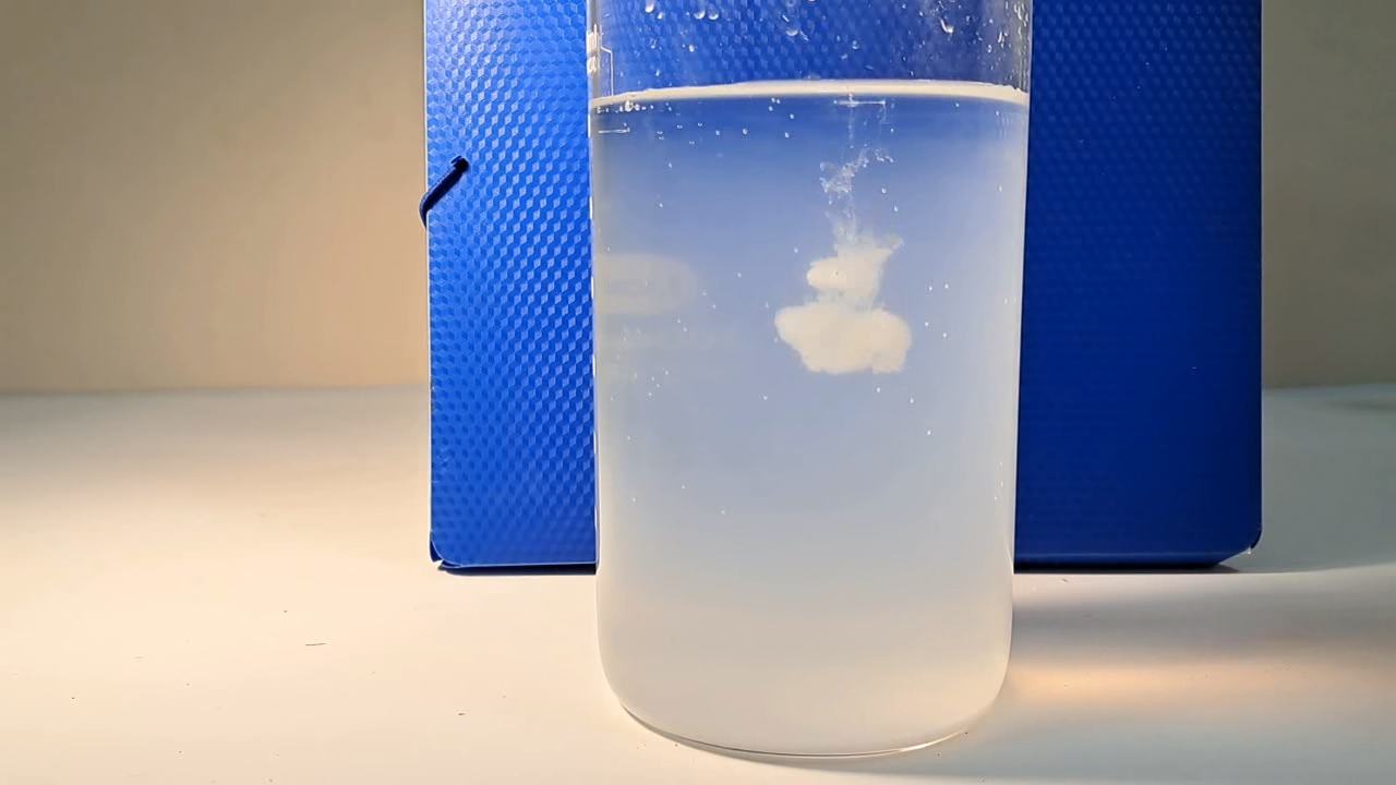 Precipitation of Barium Sulfate from Solution by Adding Water