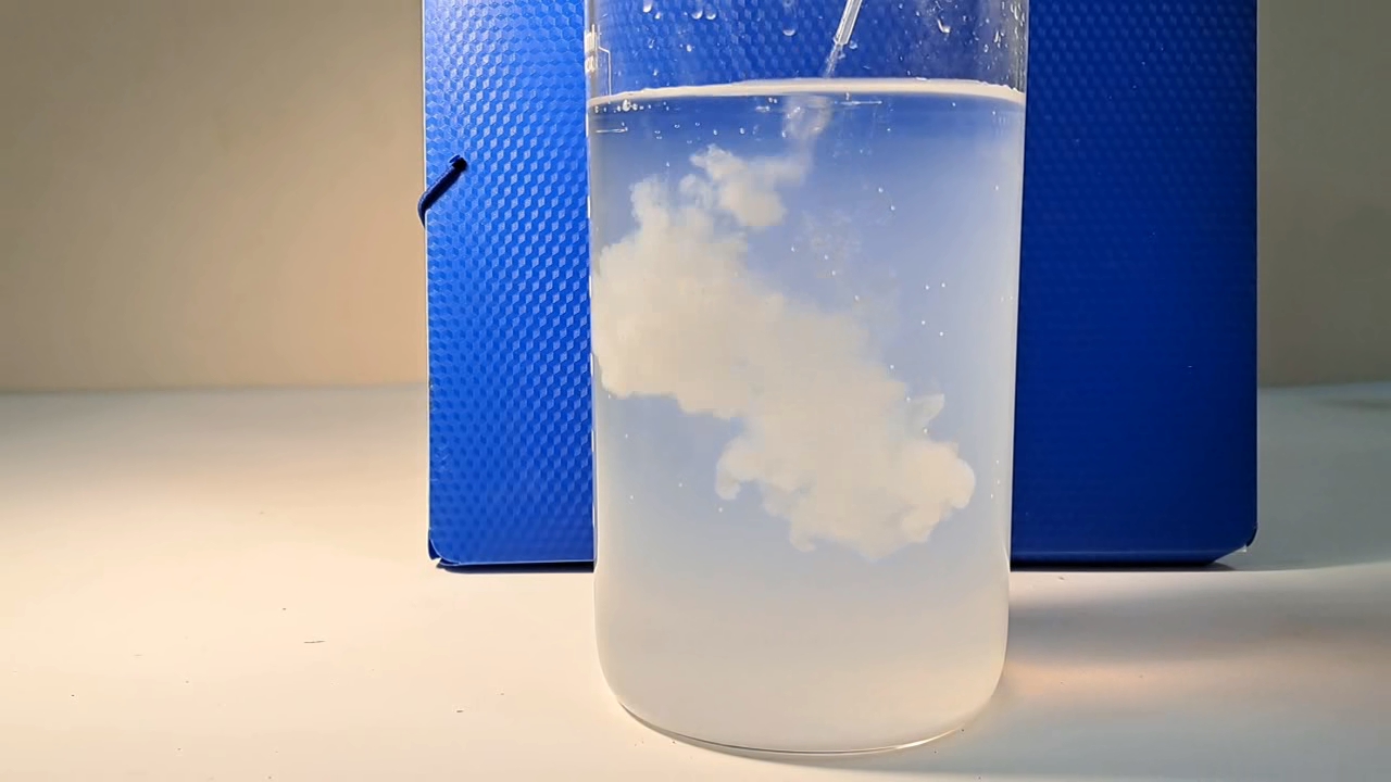 Precipitation of Barium Sulfate from Solution by Adding Water