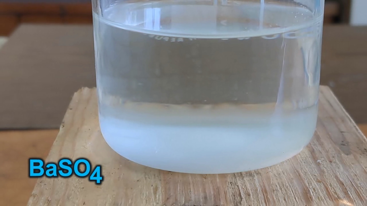 Reaction of Barium Sulfate with Sodium Carbonate (Experiment)