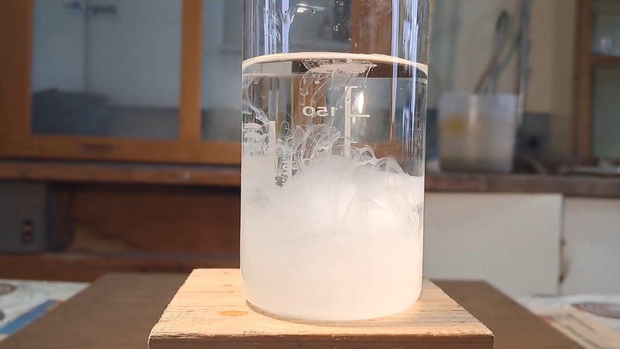 Reaction of Saturated Solution of Calcium Sulfate with Barium Nitrate