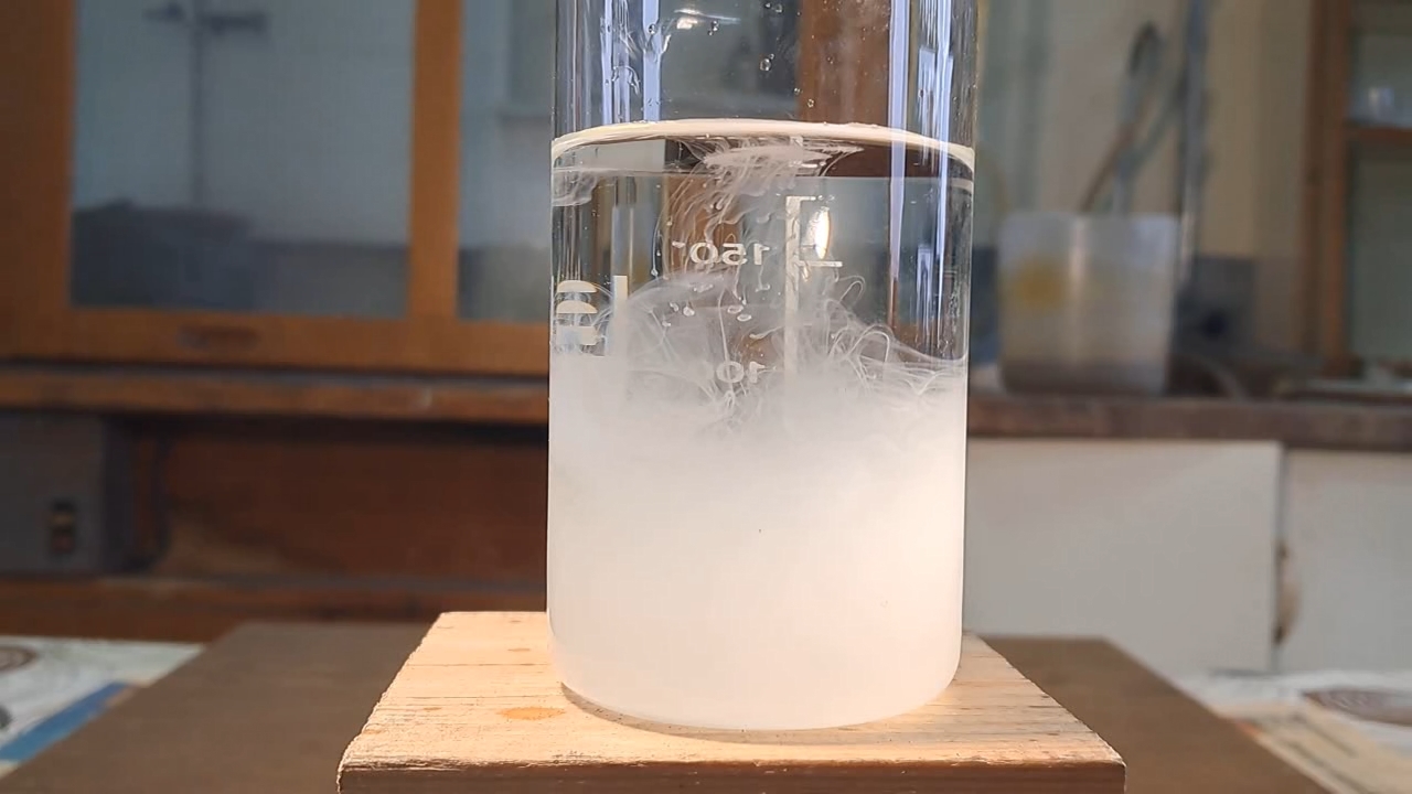 Reaction of Saturated Solution of Calcium Sulfate with Barium Nitrate
