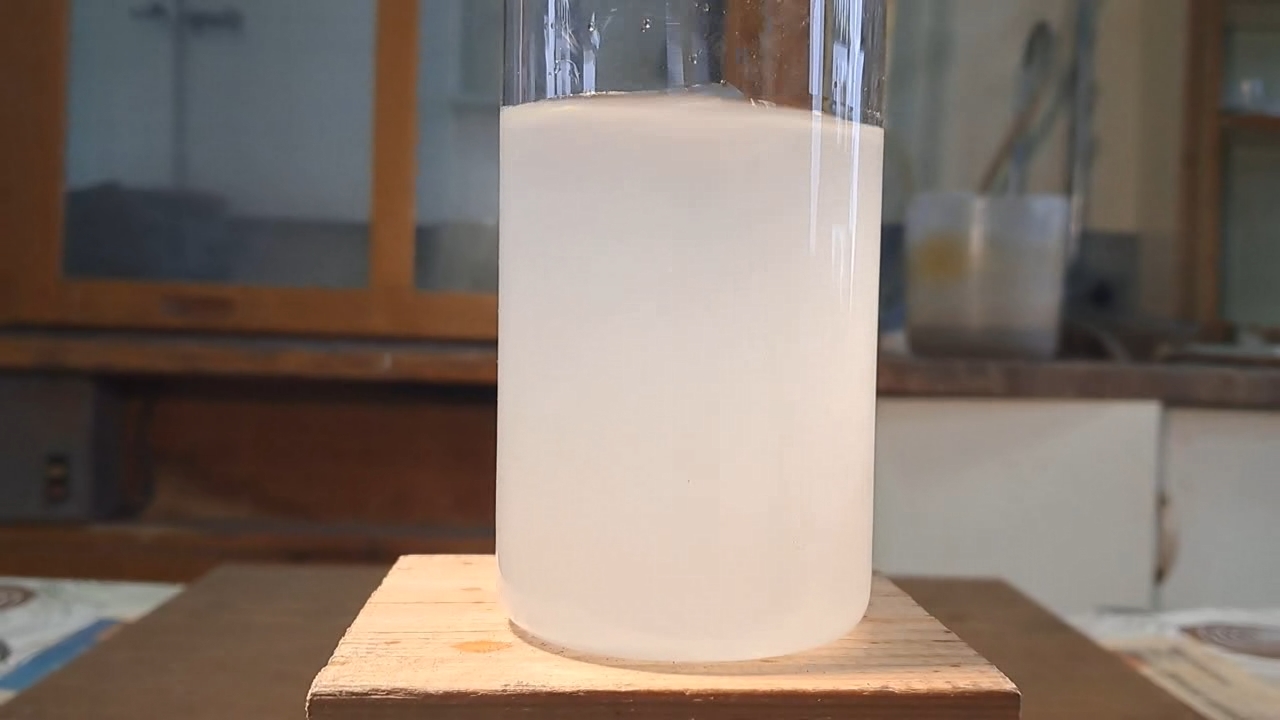 Reaction of Saturated Solution of Calcium Sulfate with Barium Nitrate