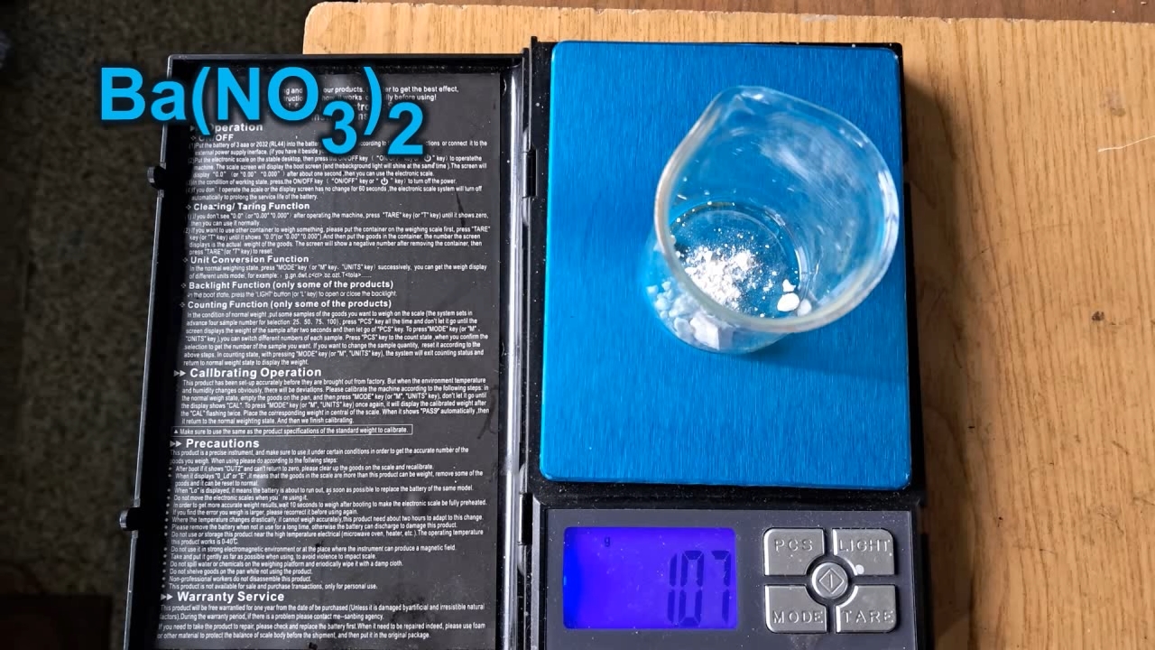 Reaction of Saturated Solution of Calcium Sulfate with Barium Nitrate
