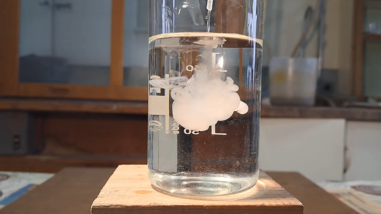 Reaction of Saturated Solution of Calcium Sulfate with Barium Nitrate