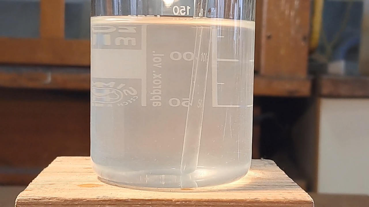 Reaction of Saturated Solution of Calcium Sulfate with Strontium Chloride