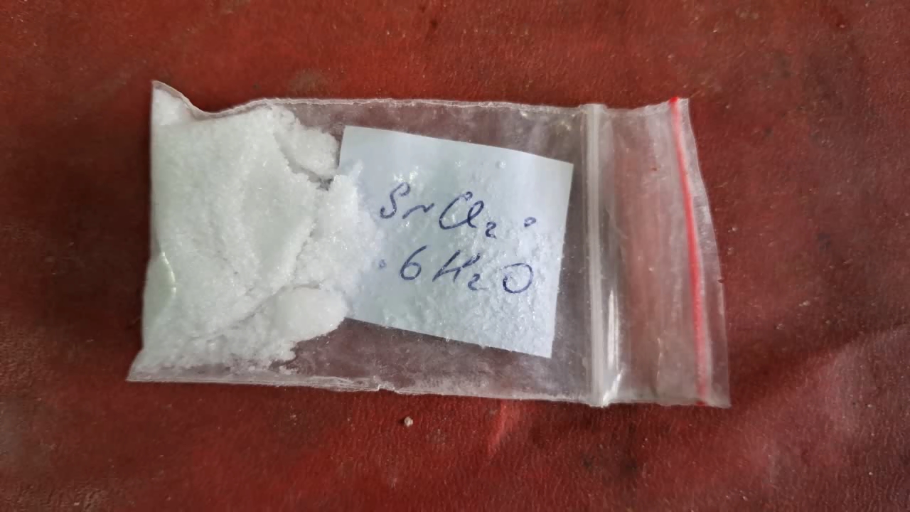 Reaction of Saturated Solution of Calcium Sulfate with Strontium Chloride