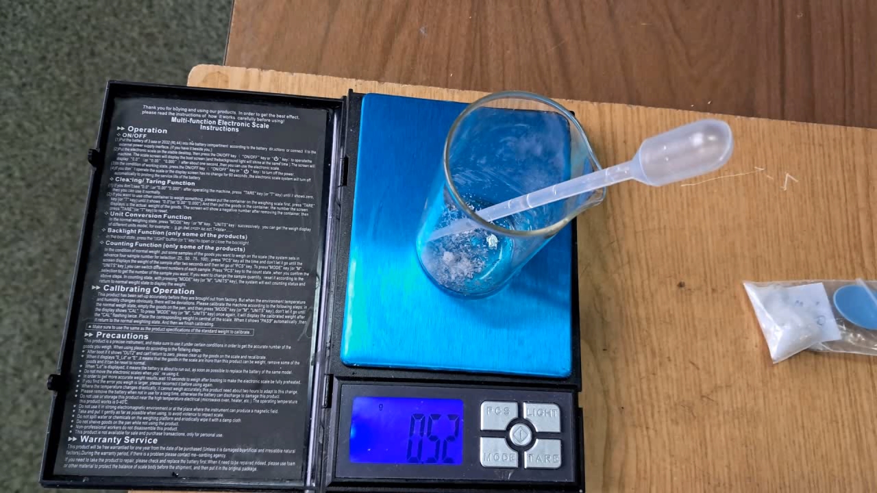 Reaction of Saturated Solution of Calcium Sulfate with Strontium Chloride
