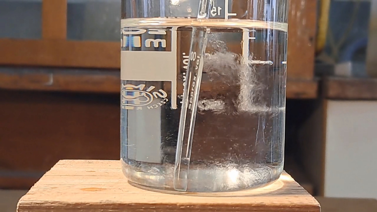 Reaction of Saturated Solution of Calcium Sulfate with Strontium Chloride