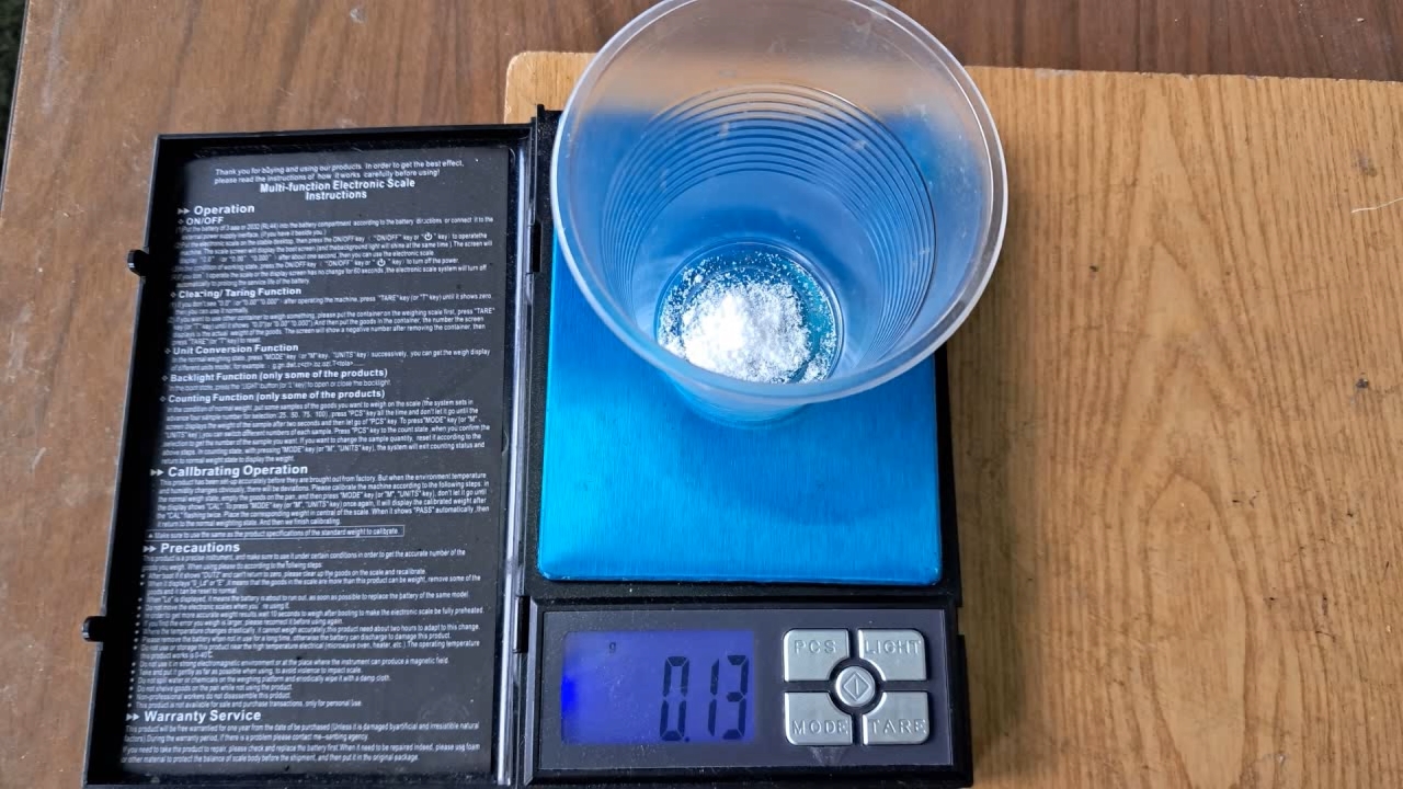 Flash of HMTD after 9 Months of Storage