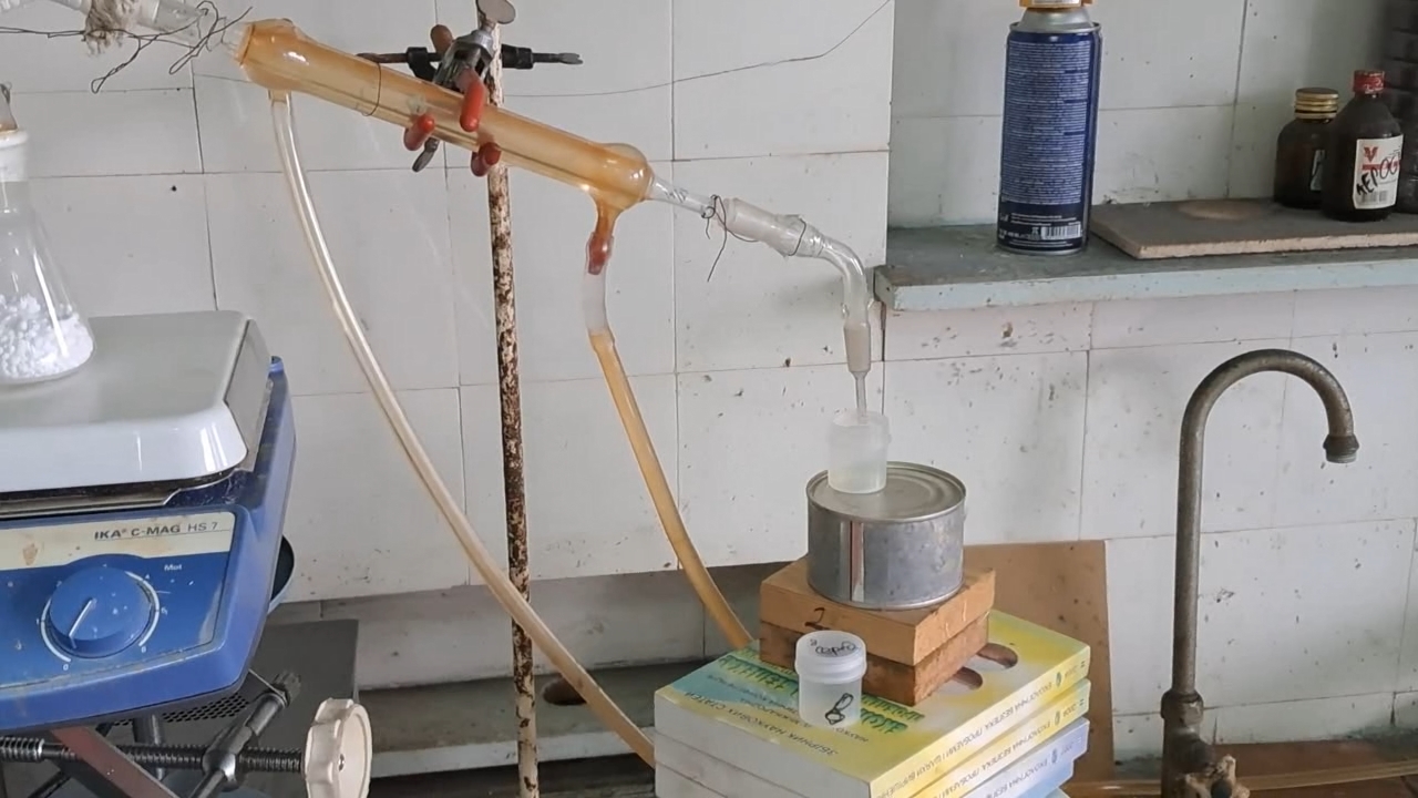 Distillation Tritiated Water from Calcium Chloride