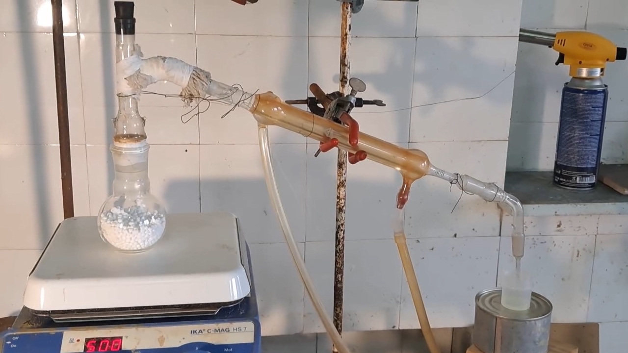 Distillation Tritiated Water from Calcium Chloride