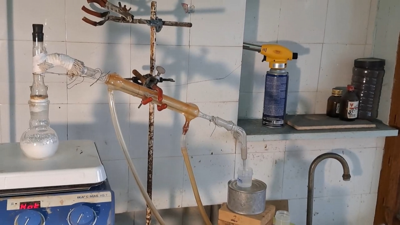 Distillation Tritiated Water from Calcium Chloride