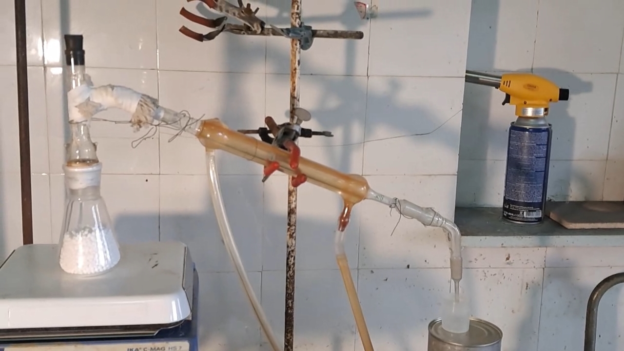 Distillation Tritiated Water from Calcium Chloride