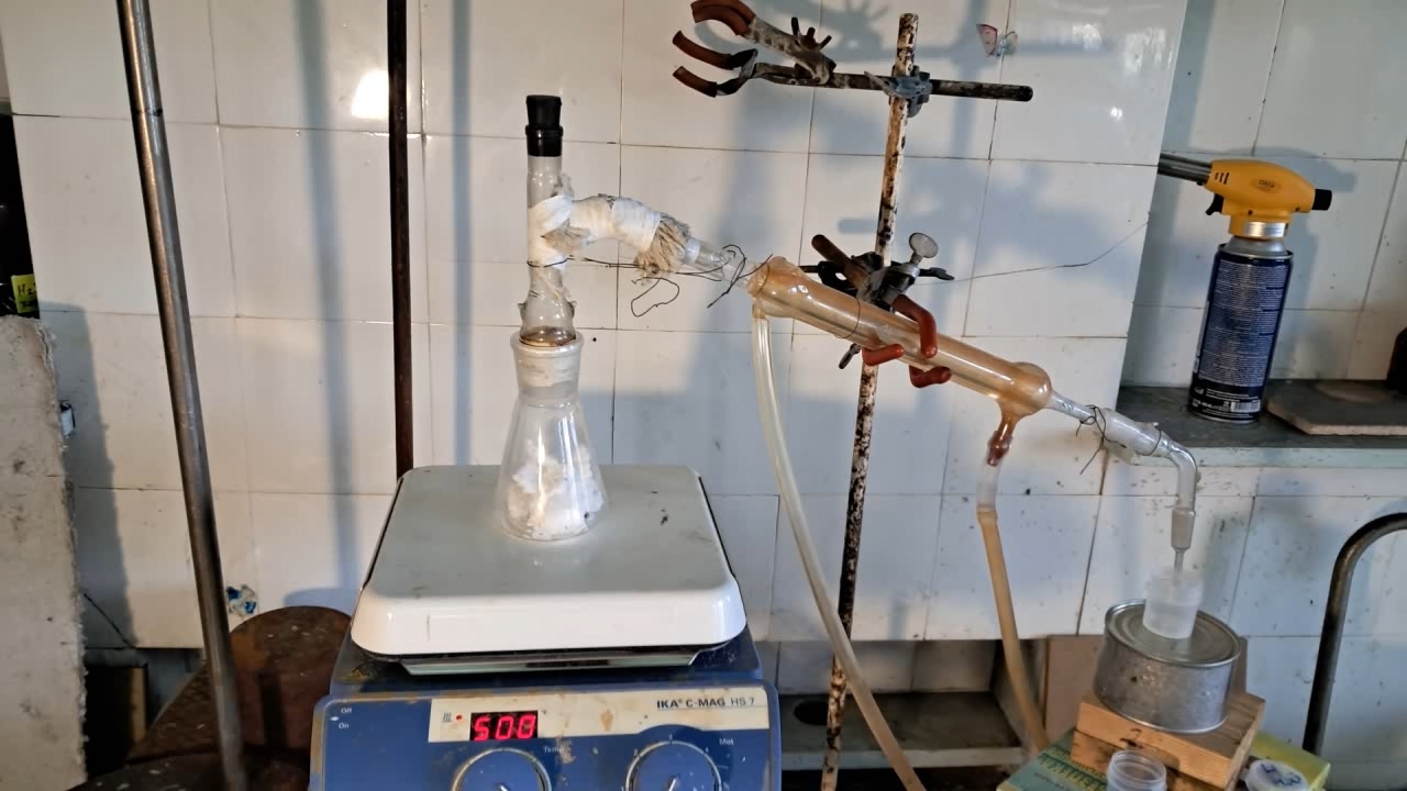 Distillation Tritiated Water from Calcium Chloride