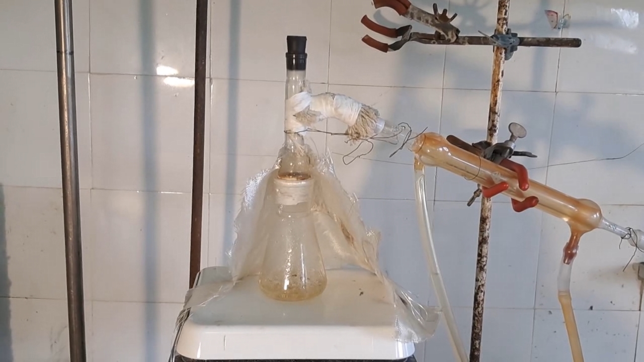 Distillation Tritiated Water from Calcium Chloride