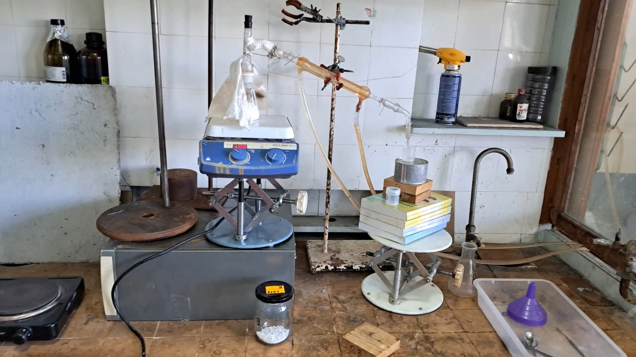 Distillation Tritiated Water from Calcium Chloride