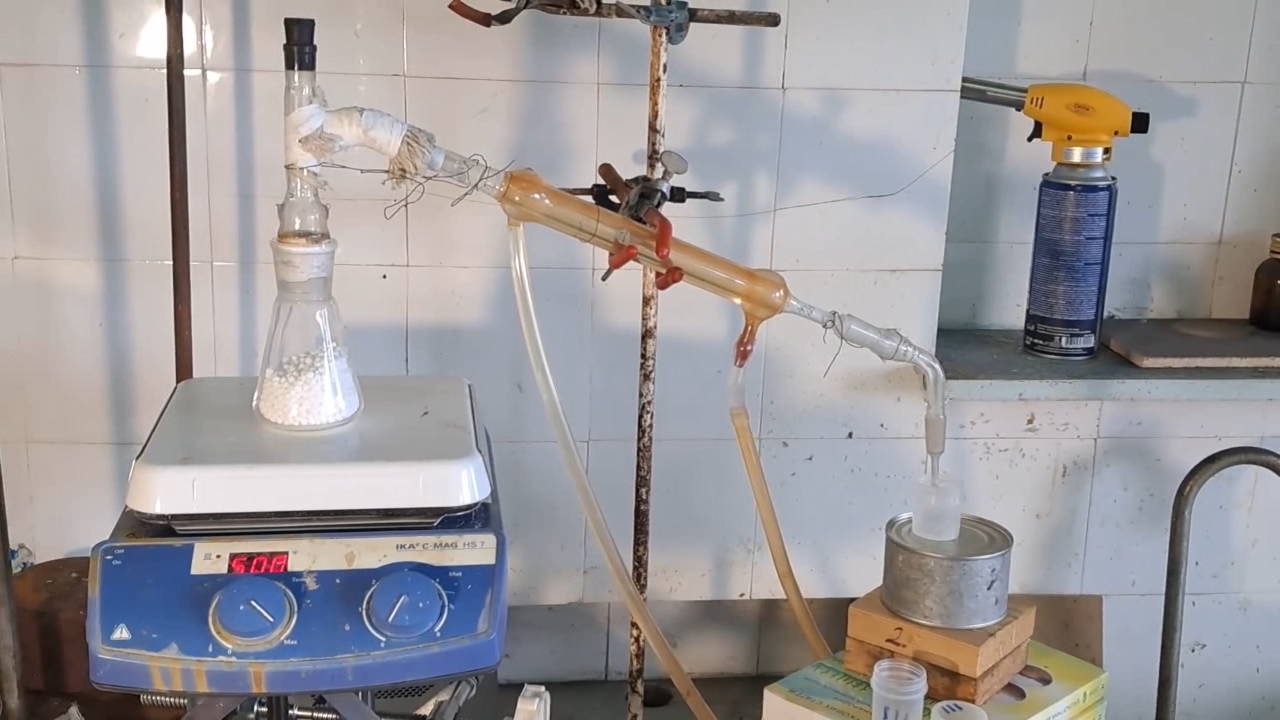 Distillation Tritiated Water from Calcium Chloride