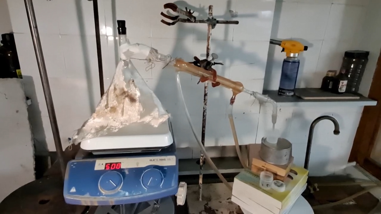 Distillation Tritiated Water from Calcium Chloride