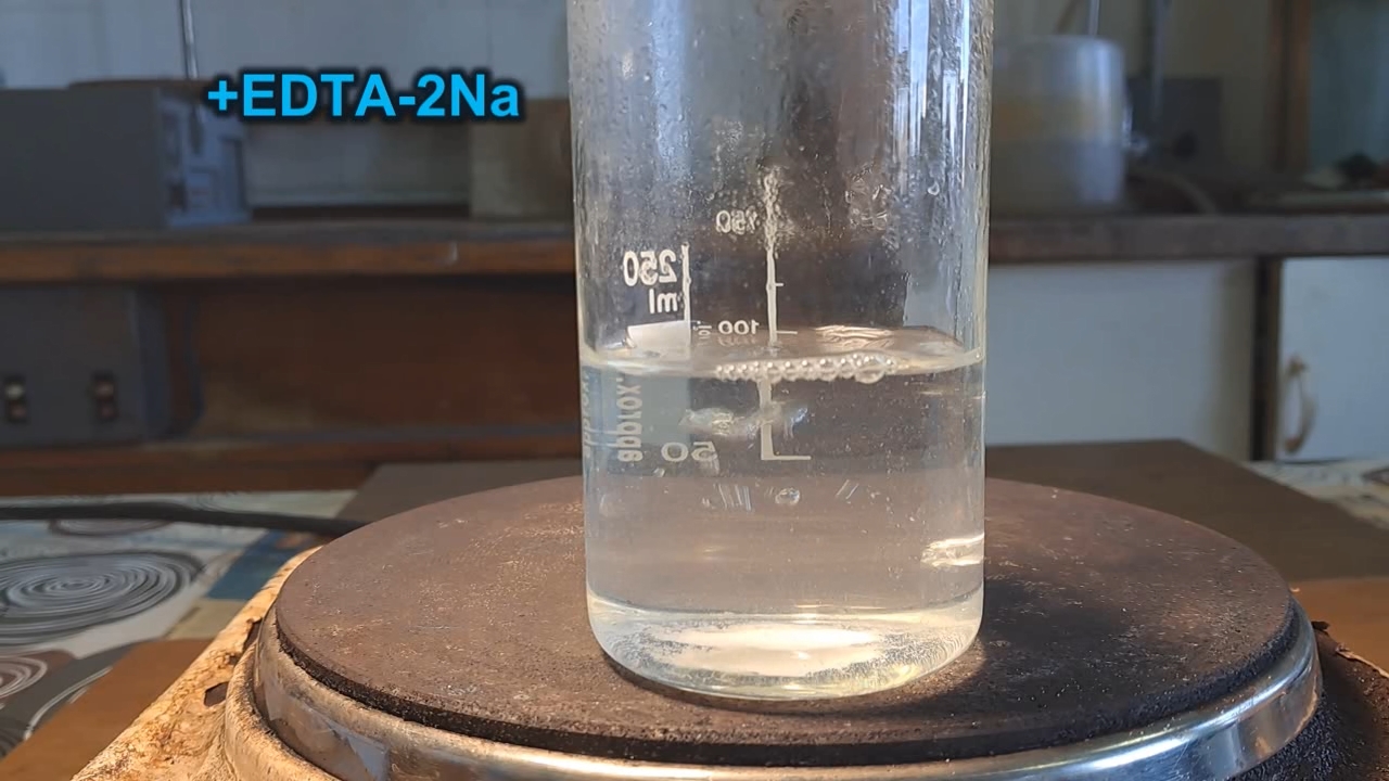 Reaction of Disodium Salt of EDTA and Calcium Carbonate