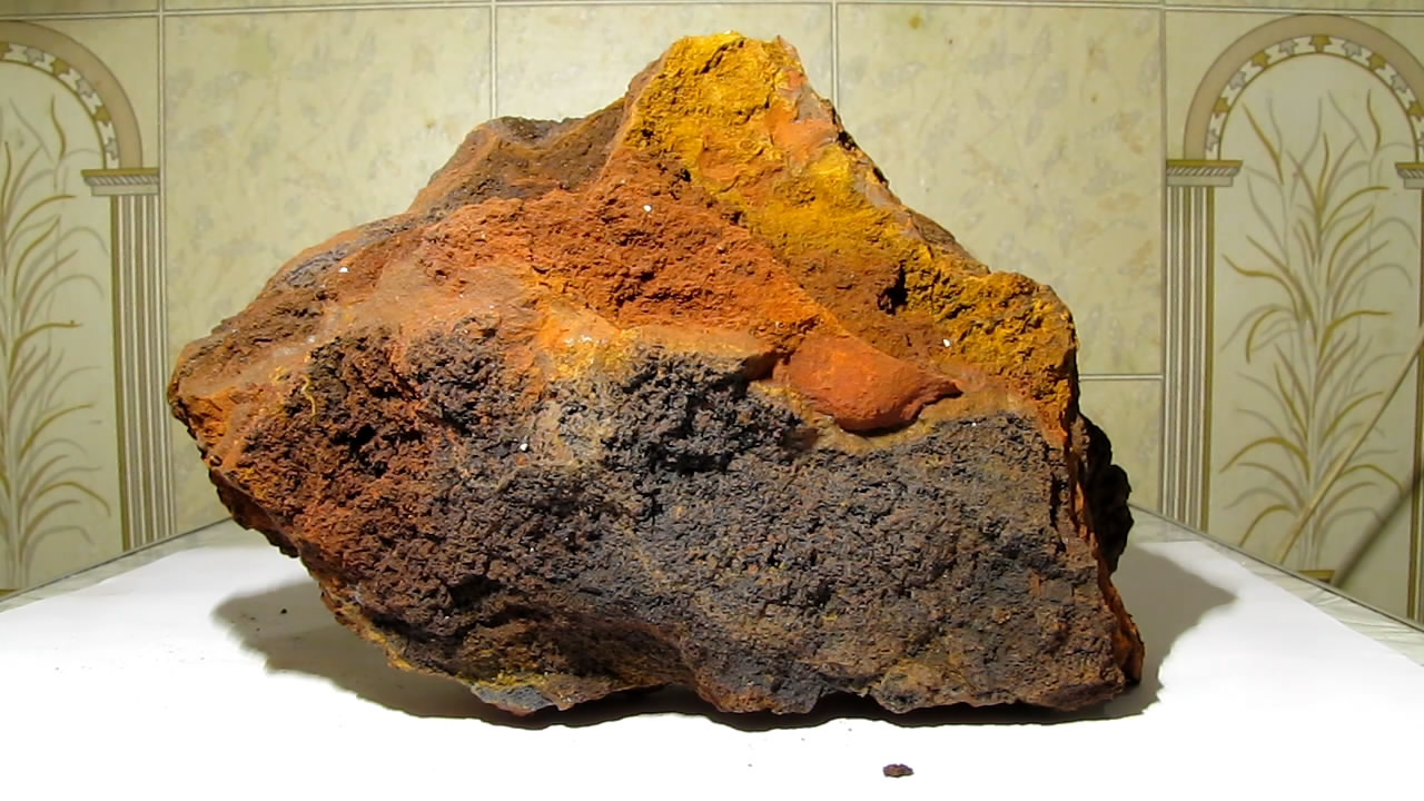     . Iron ore and neodymium magnet