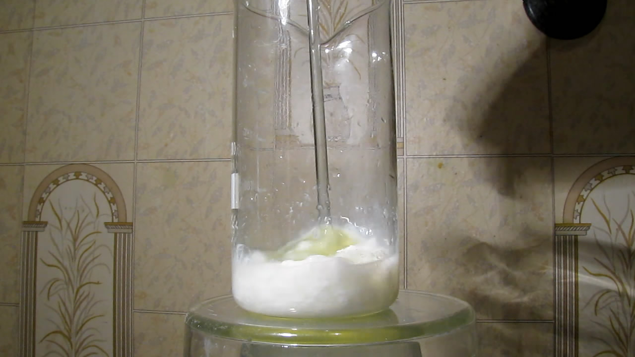     . Denaturation of protein by ethanol (egg white protein)