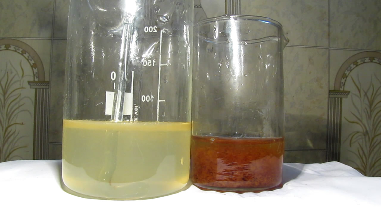    . Iron ore pellet and hydrochloric acid