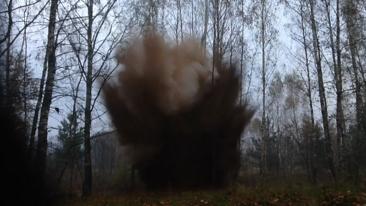  :   - .  #7. Explosion of mixture: ammonium nitrate - rosin. Experiment #7