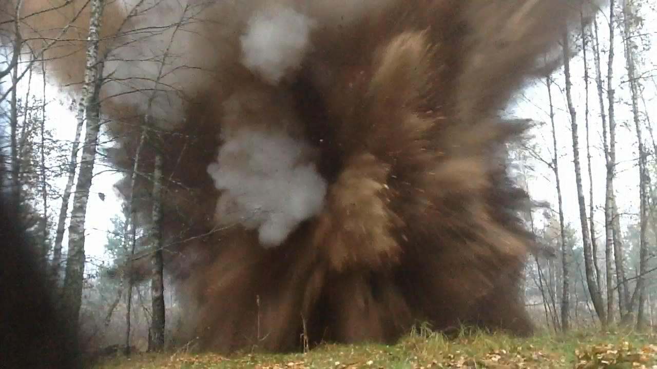  :   - .  #7. Explosion of mixture: ammonium nitrate - rosin. Experiment #7