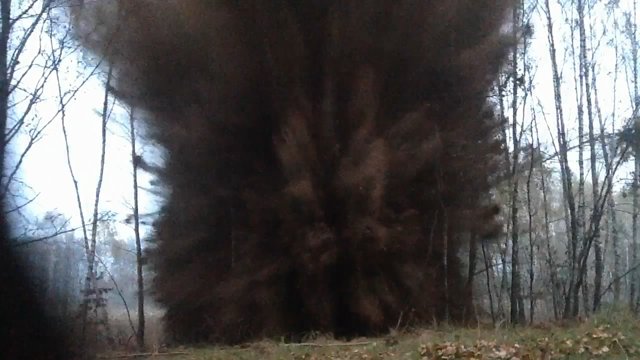  :   - .  #8. Explosion of mixture: ammonium nitrate - sulfur. Experiment #8