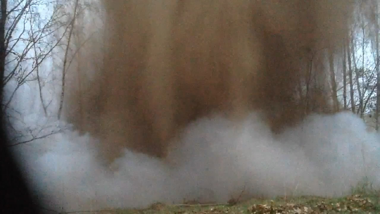  :   - .  #8. Explosion of mixture: ammonium nitrate - sulfur. Experiment #8
