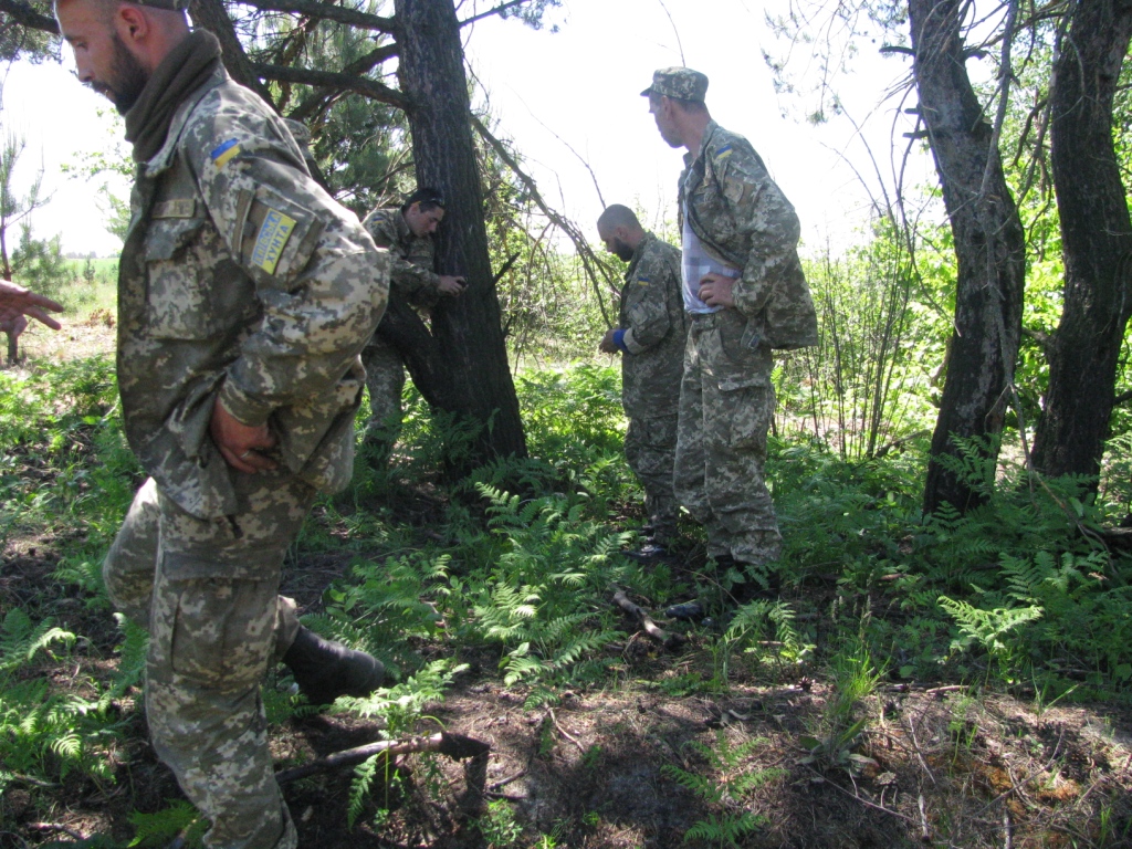    (). Unexploded mortar round (destruction)